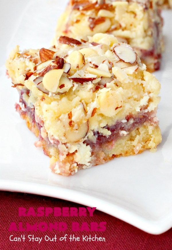 Raspberry Almond Bars Can't Stay Out of the Kitchen