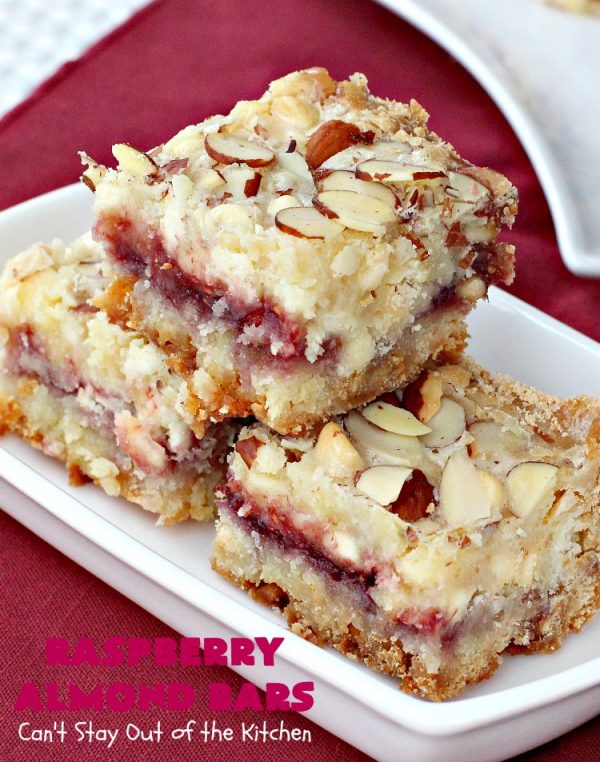 Raspberry Almond Bars Can't Stay Out of the Kitchen