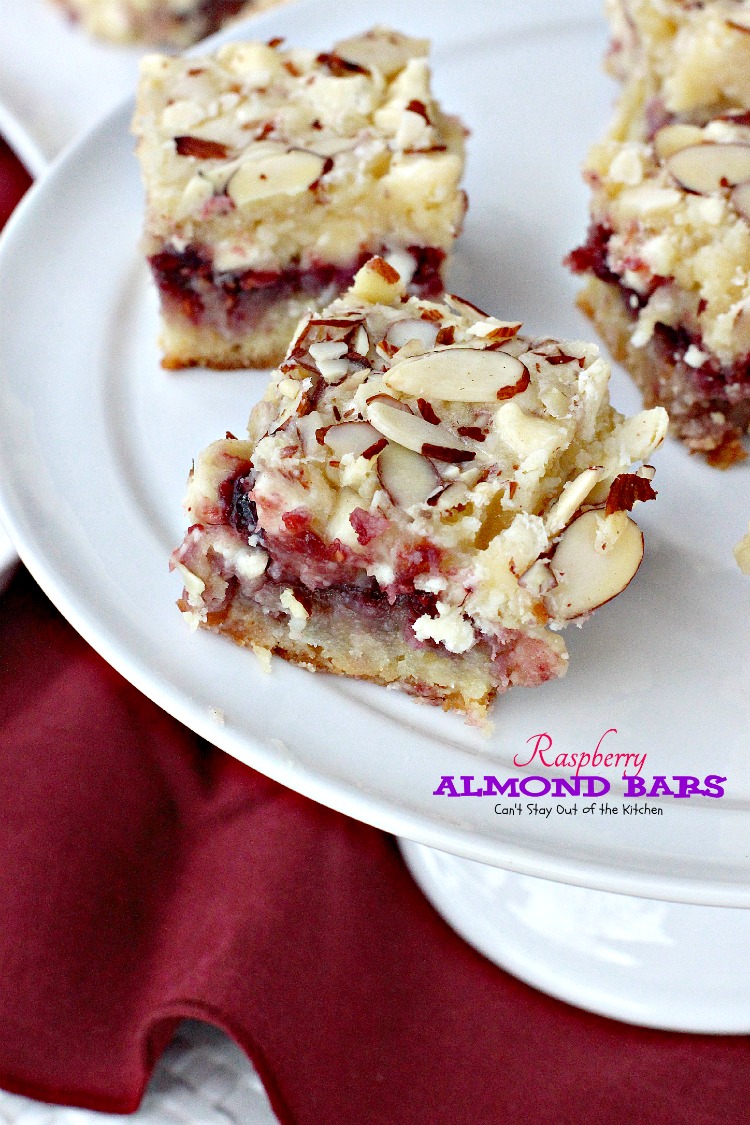 Raspberry Almond Bars Can't Stay Out of the Kitchen
