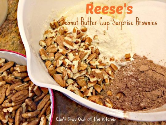 Reese's Peanut Butter Cup Surprise Brownies - IMG_3945