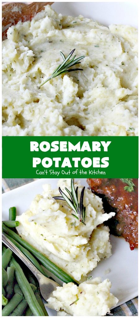 Rosemary Potatoes | Can't Stay Out of the Kitchen | quick and easy #sidedish with the wonderful flavors of #rosemary and parsley. Great for #holidays too. #glutenfree #potatoes