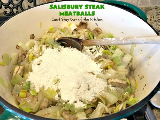 Salisbury Steak Meatballs | Can't Stay Out of the Kitchen | these sumptuous #meatballs were a big hit with our company. Serve over #rice or #noodles. #glutenfree #salisburysteak #beef