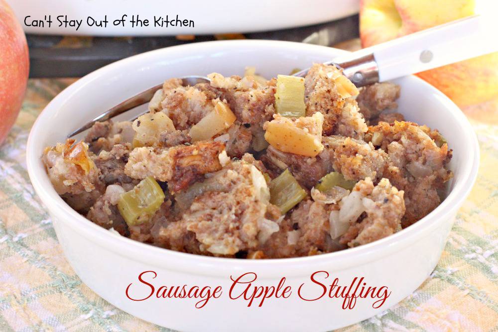 apple stuffing for goose