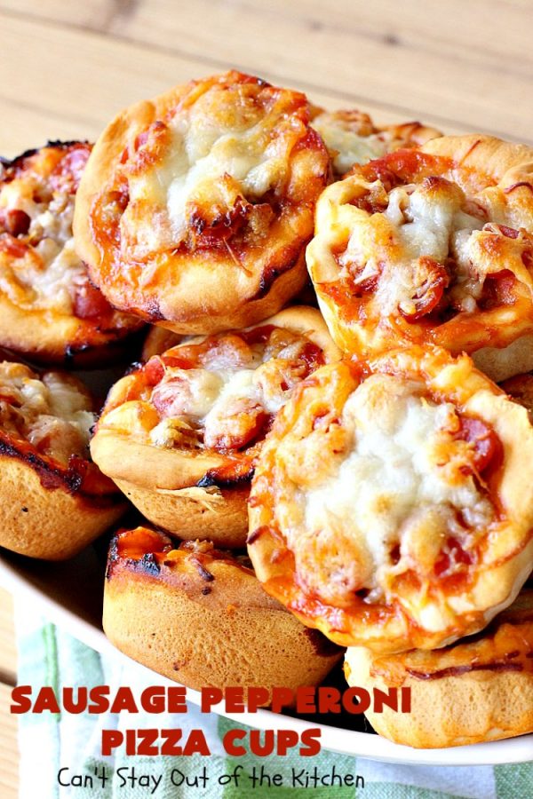 Sausage Pepperoni Pizza Cups Can T Stay Out Of The Kitchen