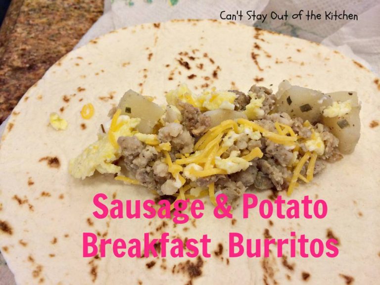 Sausage and Potato Breakfast Burritos Can't Stay Out of the Kitchen