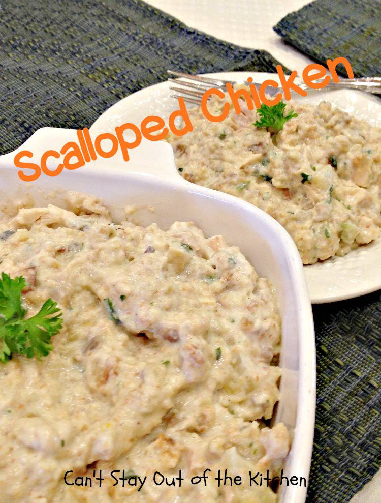 Scalloped Chicken Can't Stay Out of the Kitchen