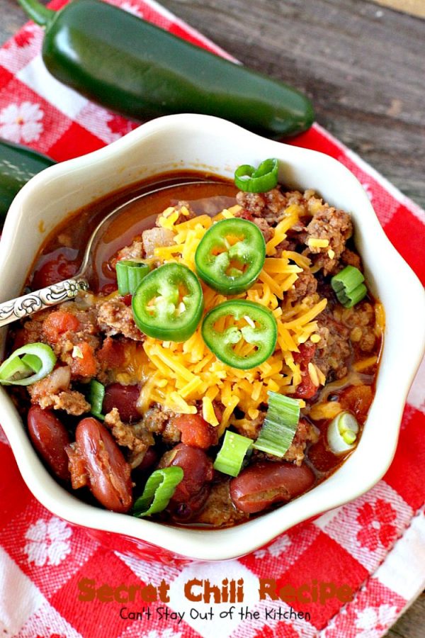 Secret Chili Recipe Can't Stay Out of the Kitchen