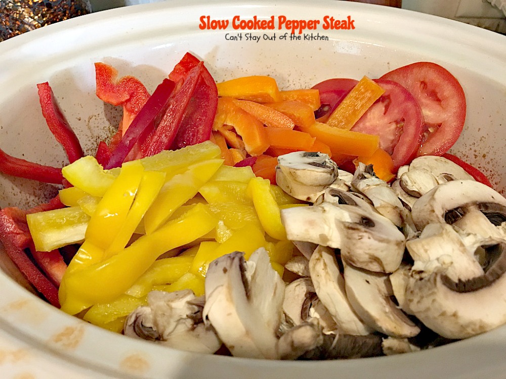 Slow Cooker Pepper Steak with Onion Recipe - The Magical Slow Cooker