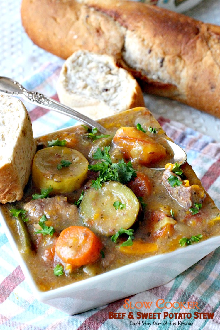 Slow Cooker Beef And Sweet Potato Stew Can T Stay Out Of