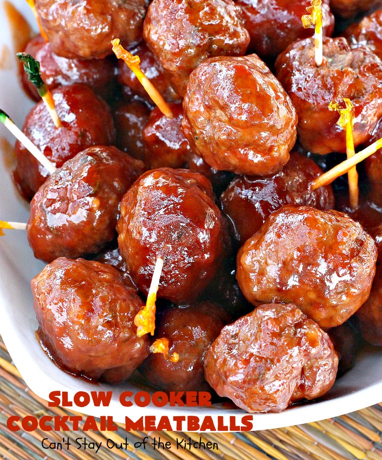 Slow Cooker Cocktail Meatballs Can T Stay Out Of The Kitchen