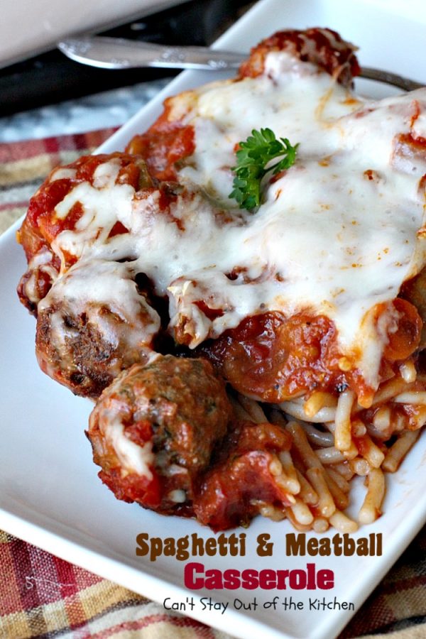 Spaghetti and Meatball Casserole Can't Stay Out of the Kitchen