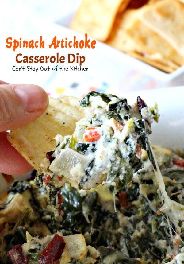 Spinach Artichoke Casserole Dip Can't Stay Out of the Kitchen