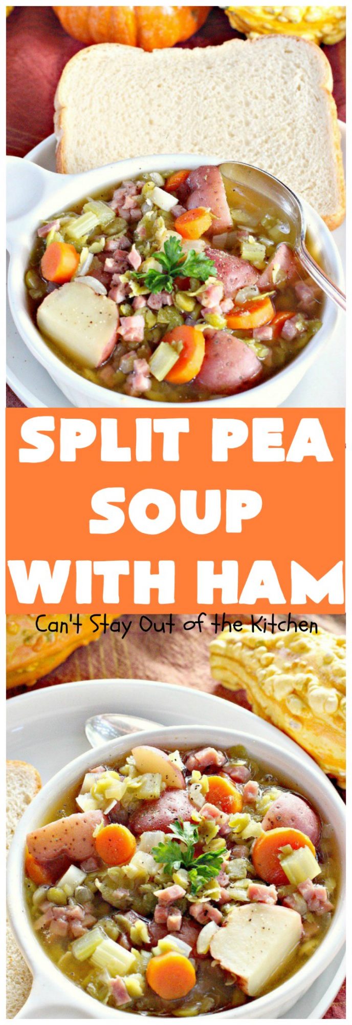 Ham and Lima Bean Soup - Can't Stay Out of the Kitchen