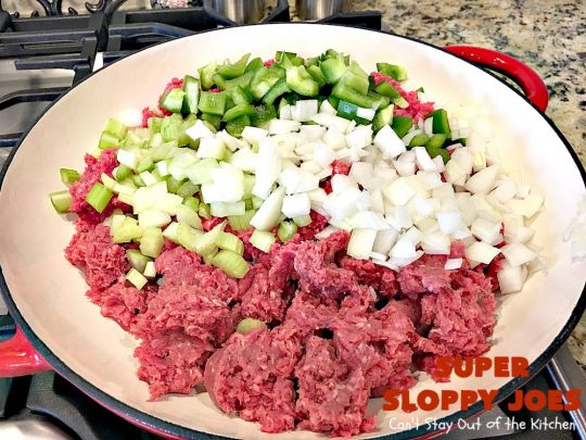 Super Sloppy Joes | Can't Stay Out of the Kitchen | these amazing #sloppyjoes are quick, easy & delicious for weeknight dinners. #beef #sandwiches