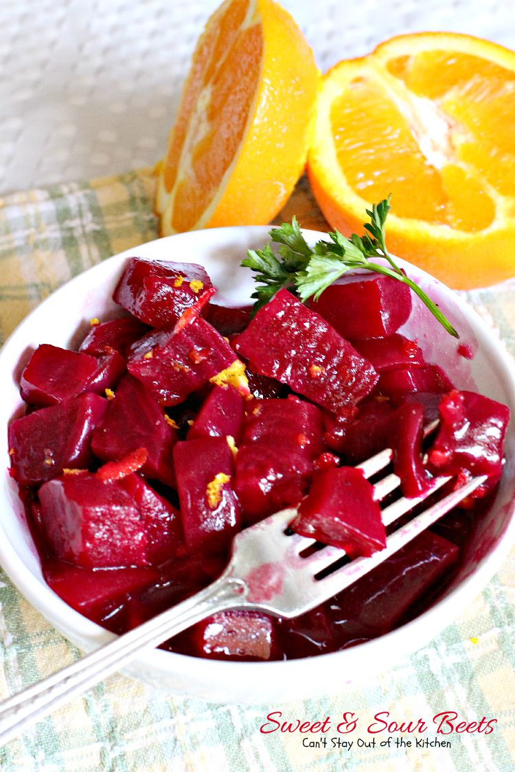 Sweet and Sour Beets – Can't Stay Out of the Kitchen