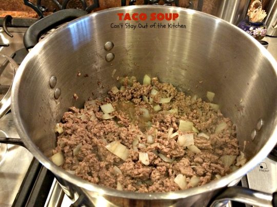 Taco Soup | Can't Stay Out of the Kitchen | you can have a tasty dinner made in 30 minutes with this easy & delicious #TexMex #soup recipe. It's wonderful comfort food for #fall or #winter. #glutenfree