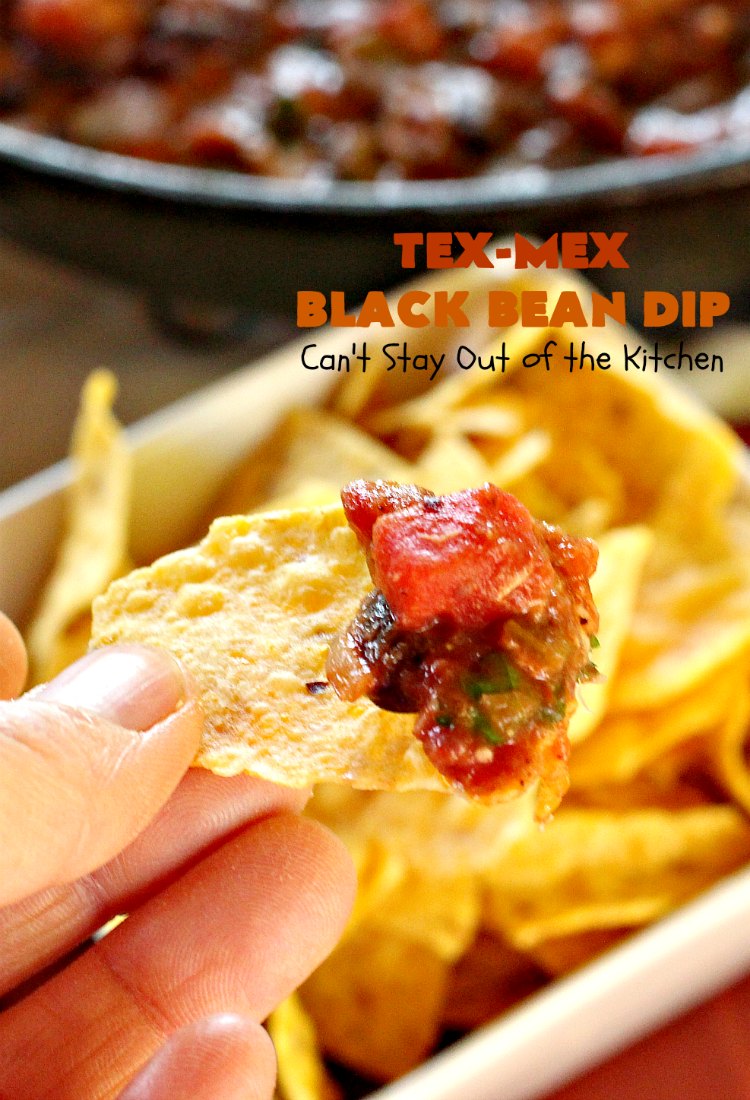 TexMex Black Bean Dip Can't Stay Out of the Kitchen