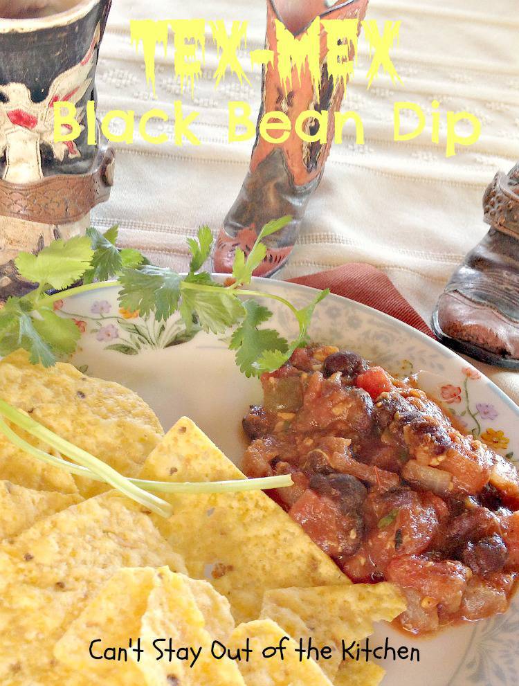 TexMex Black Bean Dip Can't Stay Out of the Kitchen