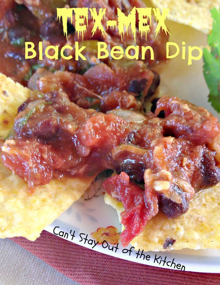 TexMex Black Bean Dip Can't Stay Out of the Kitchen