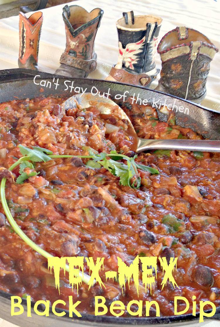 TexMex Black Bean Dip Can't Stay Out of the Kitchen