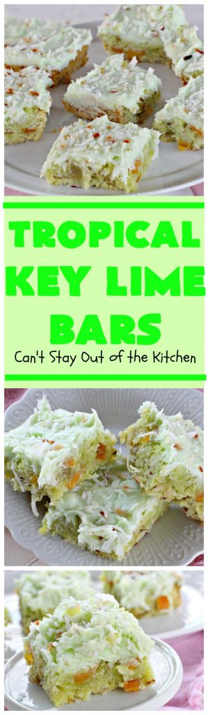 Tropical Key Lie Bars | Can't Stay Out of the Kitchen