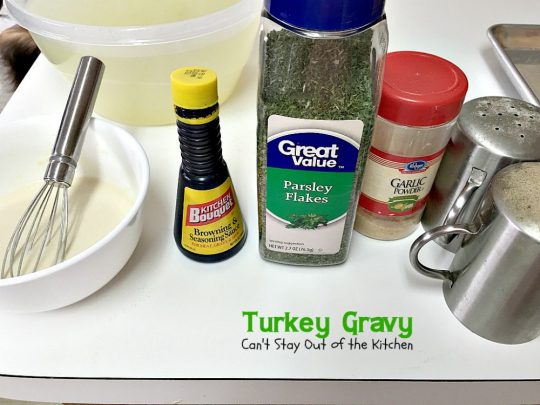 Turkey Gravy | Can't Stay Out of the Kitchen | Step-by-step directions and pictures for preparing the BEST #turkey #gravy ever!