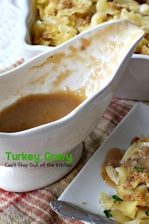 Turkey Gravy Can't Stay Out of the Kitchen