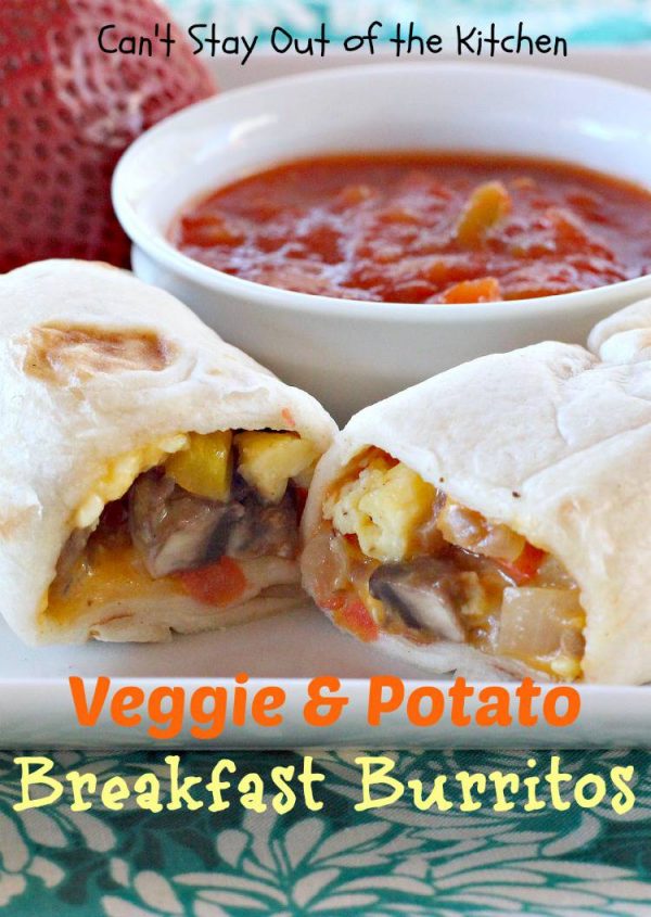 Veggie and Potato Breakfast Burritos Can't Stay Out of the Kitchen