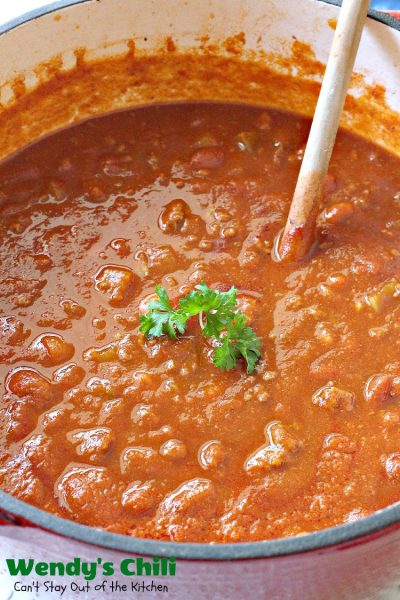 Wendy's Chili | Can't Stay Out of the Kitchen | fabulous #copycat recipe for #Wendy'schili. #chili #glutenfree