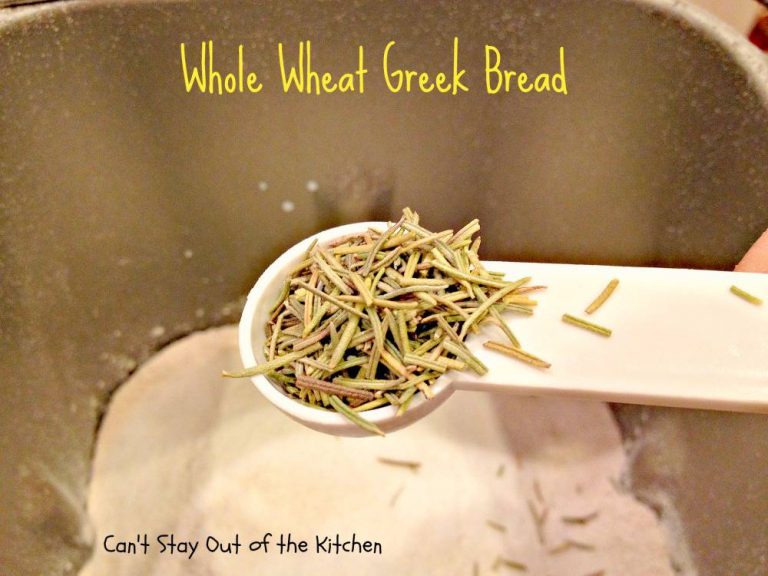 Whole Wheat Greek Bread Can't Stay Out of the Kitchen