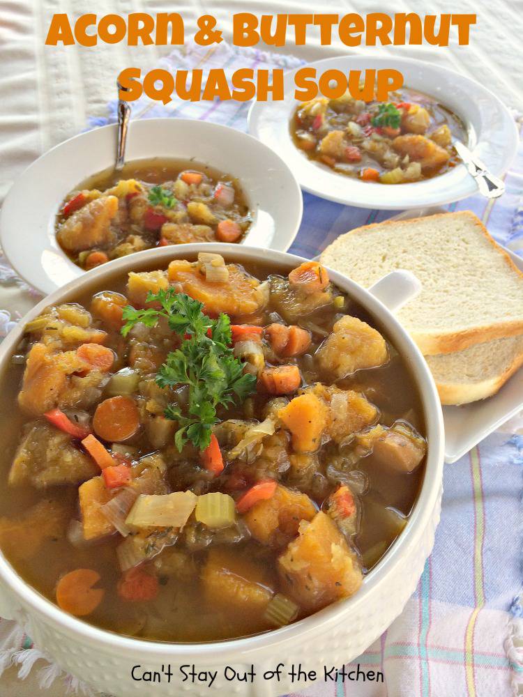 Acorn and Butternut Squash Soup – IMG_4959 – Can't Stay Out of the Kitchen