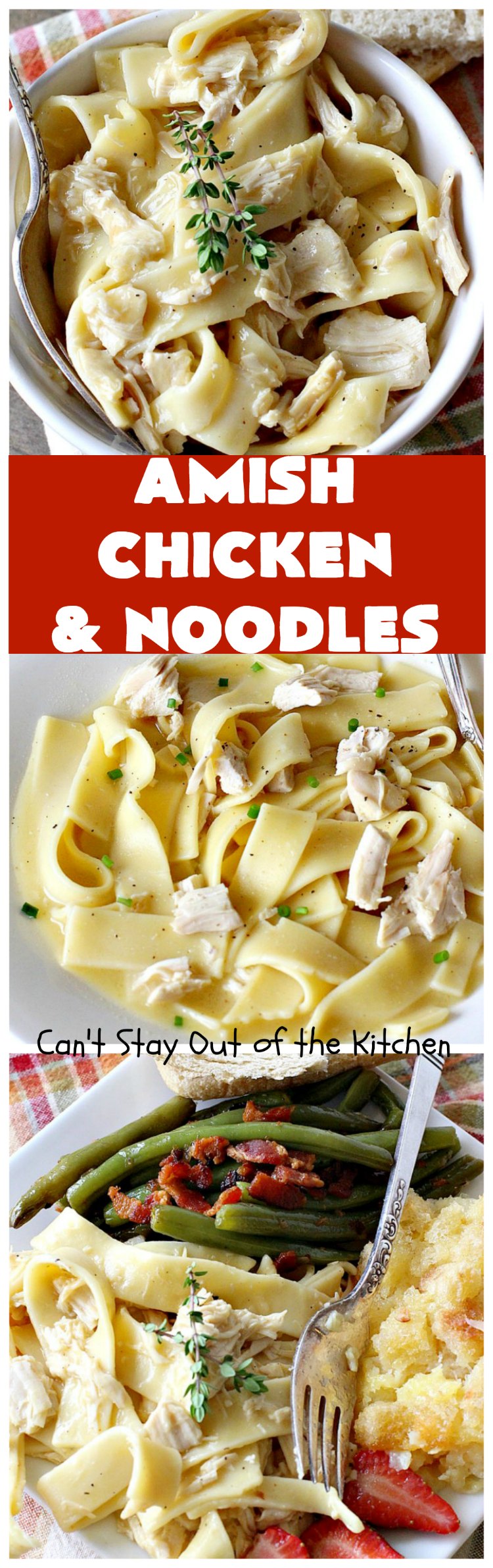 Amish Chicken and Noodles | Can't Stay Out of the Kitchen