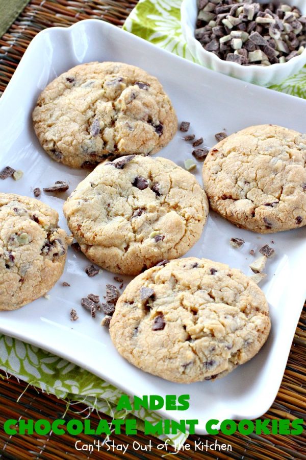 Andes Chocolate Mint Cookies Can't Stay Out of the Kitchen