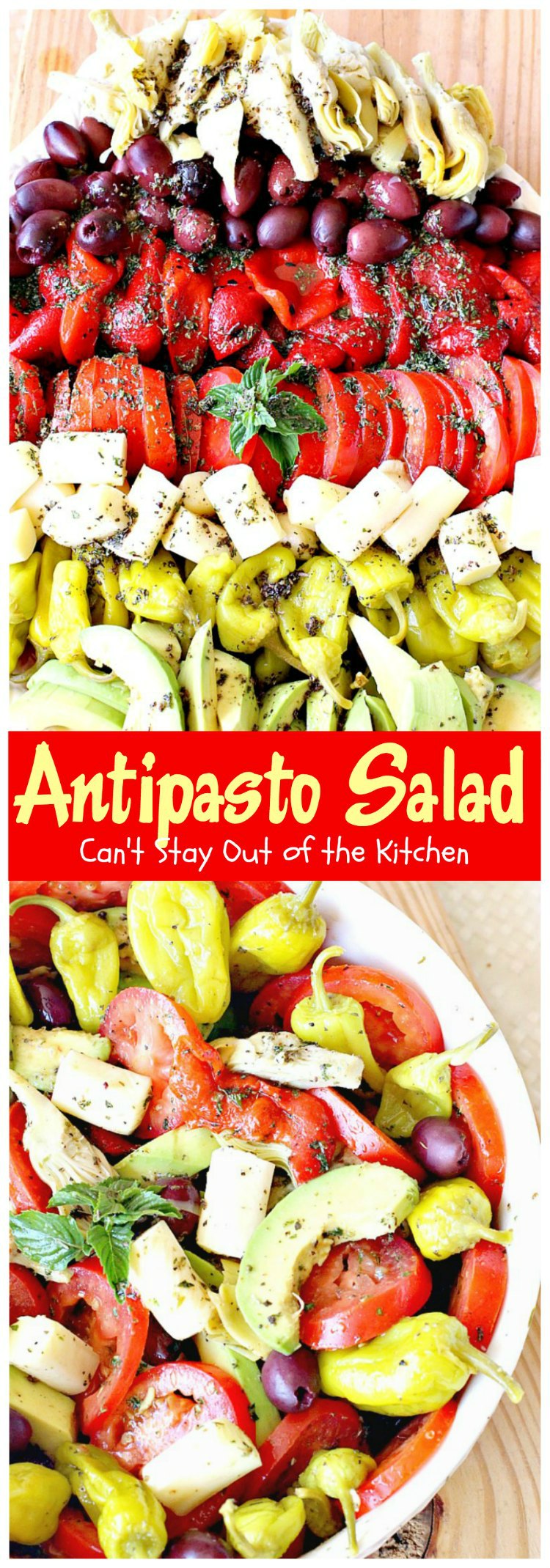 Antipasto Salad | Can't Stay Out of the Kitchen