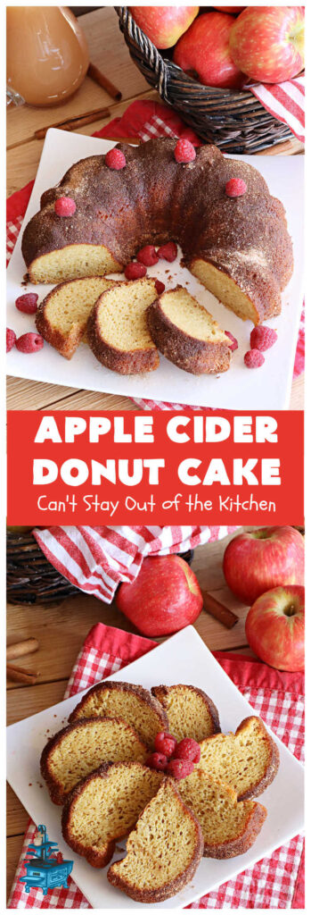 Apple Cider Donut Cake | Can't Stay Out of the Kitchen