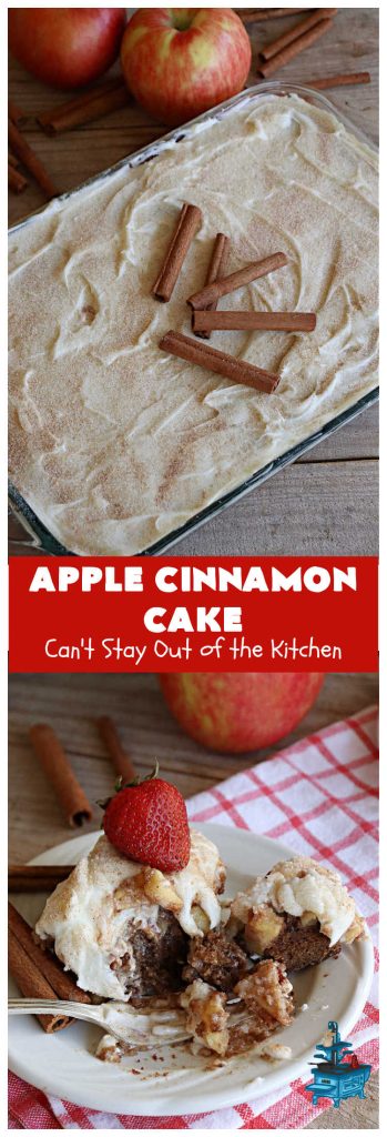 Apple Cinnamon Cake | Can't Stay Out of the Kitchen
