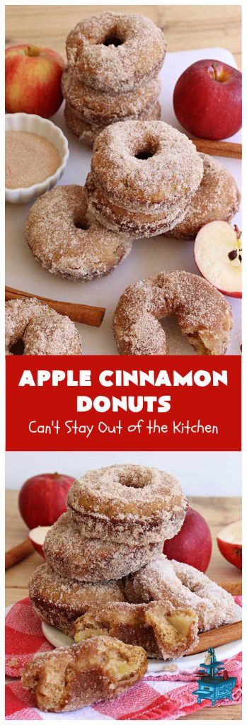 Apple Cinnamon Donuts | Can't Stay Out of the Kitchen