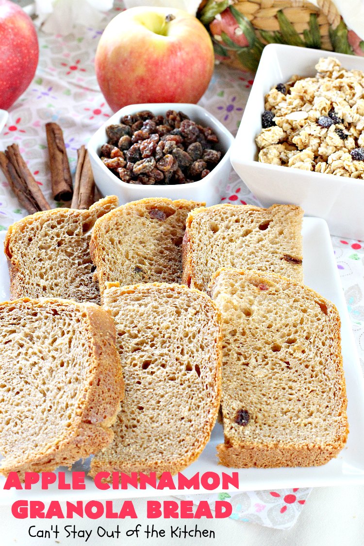 Apple Cinnamon Granola Bread Can't Stay Out of the Kitchen