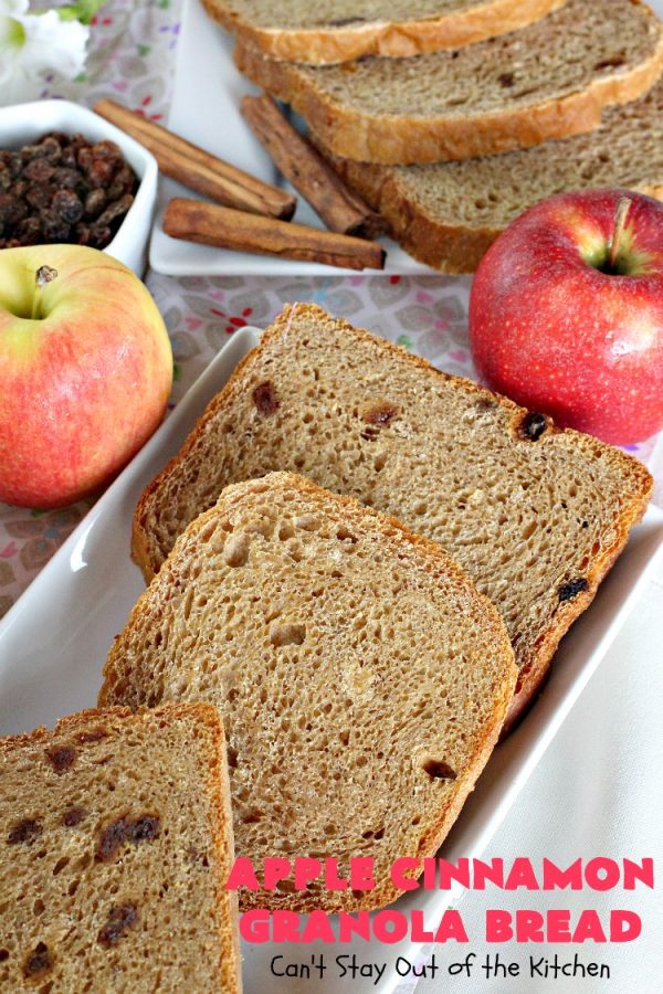 Apple Cinnamon Granola Bread Can't Stay Out of the Kitchen
