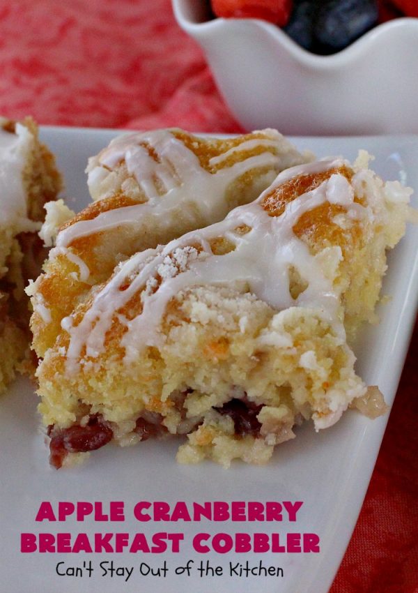 Apple Cranberry Breakfast Cobbler Can't Stay Out of the Kitchen