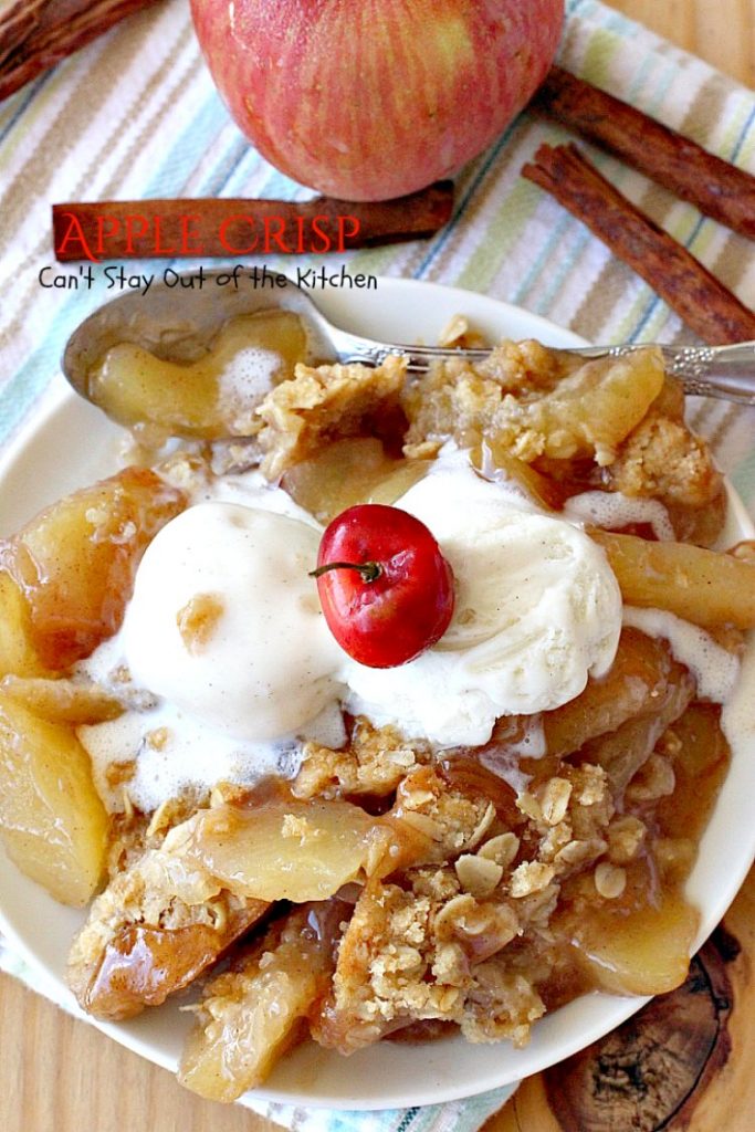 Apple Crisp – Can't Stay Out of the Kitchen
