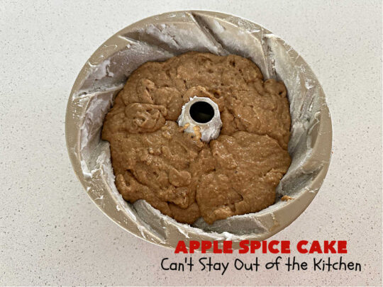 Apple Spice Cake | Can't Stay Out of the Kitchen | this easy #SpiceCake #recipe can be whipped up so easily since it uses only a handful of ingredients in the #cake as well as the #icing. Plus, you don't have to peel #apples! Perfect for #potlucks #FallBaking #holiday or company dinners or anytime you want a sweet treat. #cinnamon #applesauce #AppleDessert #AppleSpiceCake