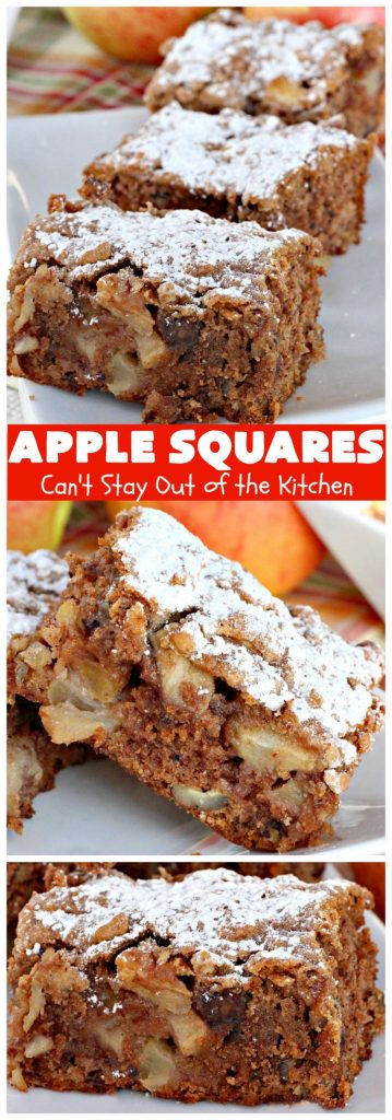 Apple Squares | Can't Stay Out of the Kitchen