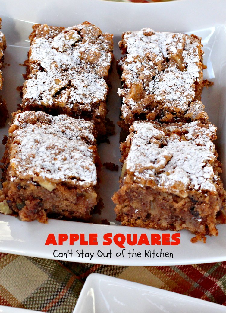 Apple Squares Can't Stay Out of the Kitchen