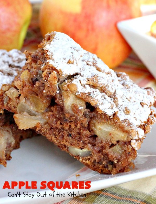 Apple Squares Can't Stay Out of the Kitchen
