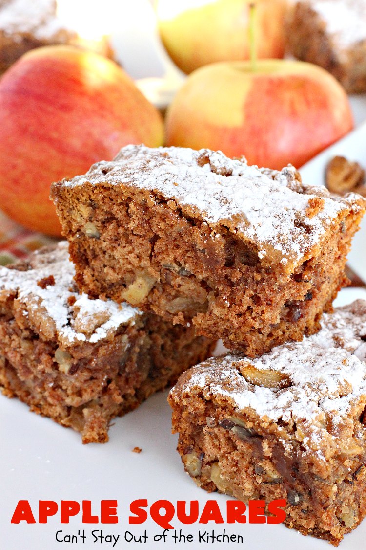 Apple Squares Can't Stay Out of the Kitchen