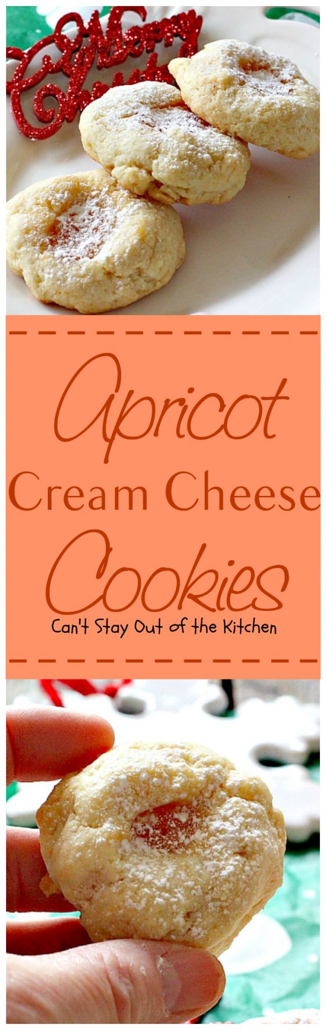 Apricot Cream Cheese Cookies Can't Stay Out of the Kitchen