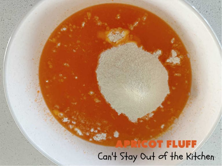 Apricot Fluff Can't Stay Out of the Kitchen