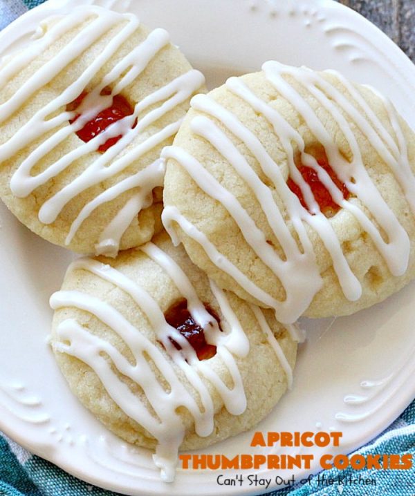 Apricot Thumbprint Cookies – Can't Stay Out of the Kitchen