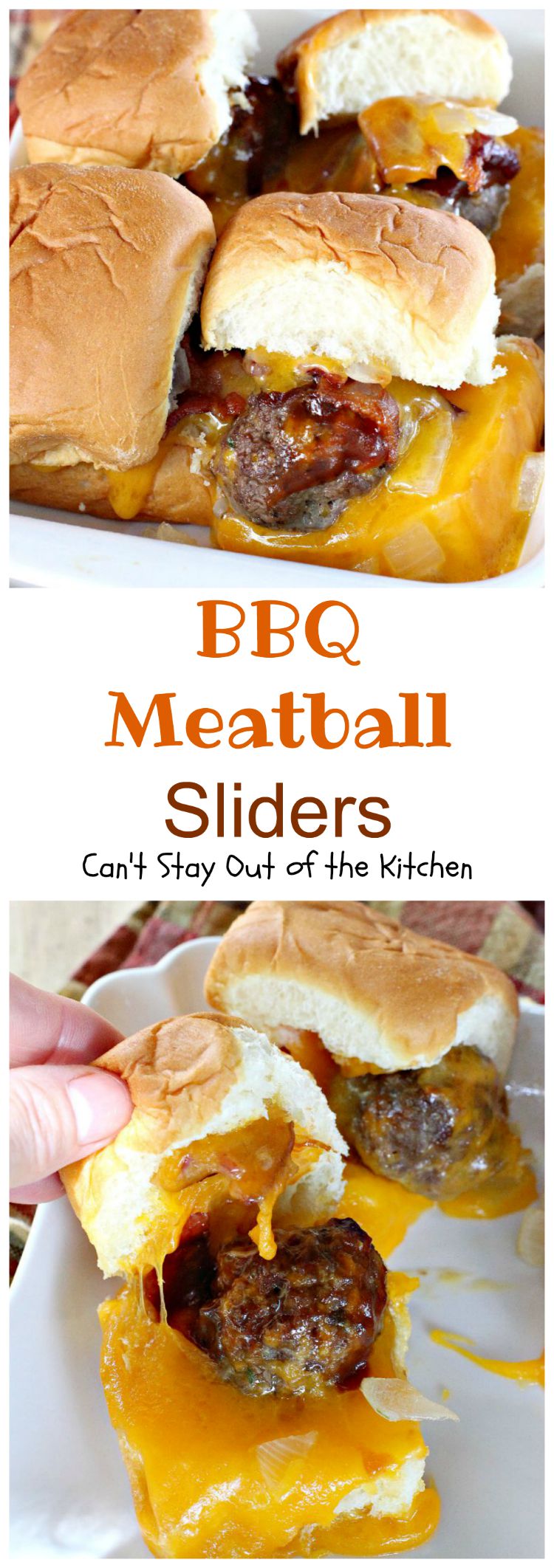 BBQ Meatball Sliders | Can't Stay Out of the Kitchen